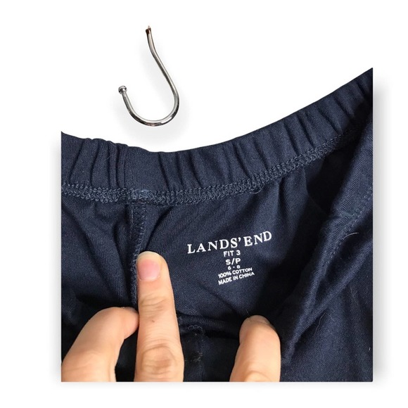 Lands End | Blue Sweatshorts High Rise Fit 3 Lounge shorts - Picture 5 of 8